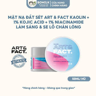 Mặt nạ đất sét làm sạch & sáng đều màu da ART & FACT kaolin+ 1% kojic acid+ 1% niacinamide
