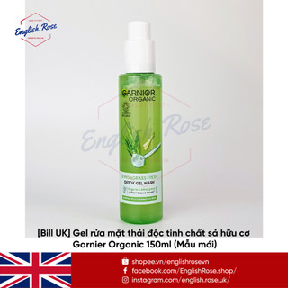 Gel rửa mặt thải độc tinh chất sả hữu cơ Garnier Organic Lemongrass Detox 150ML