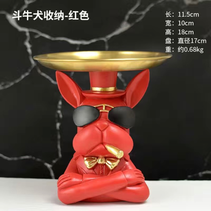 Bull đeo kính bê khay decor