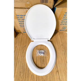 Nắp Bồn Cầu Màu Trắng Cho Bồn Cầu 2 Khối ( Két Nước Rời ) Phổ Thông