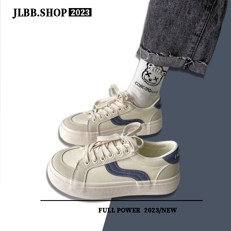 Giày thể thao nữ sneaker màu be ulzzang