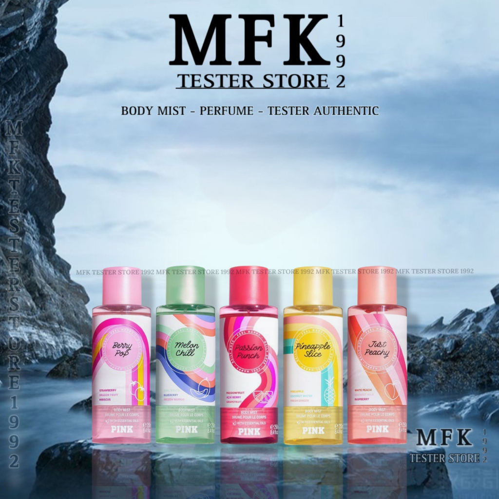 | 𝐌𝐅𝐊𝐒𝐓𝐎𝐑𝐄 | Xịt Thơm Toàn Thân Victoria’s Secret PINK Body Mist - Sweet Squeeze | Just Peachy | Berry Pop