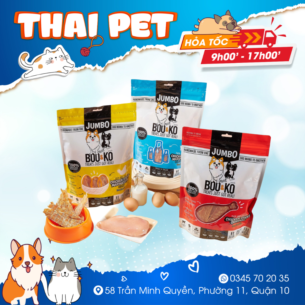Snack thịt sấy Boo&Ko Thailand