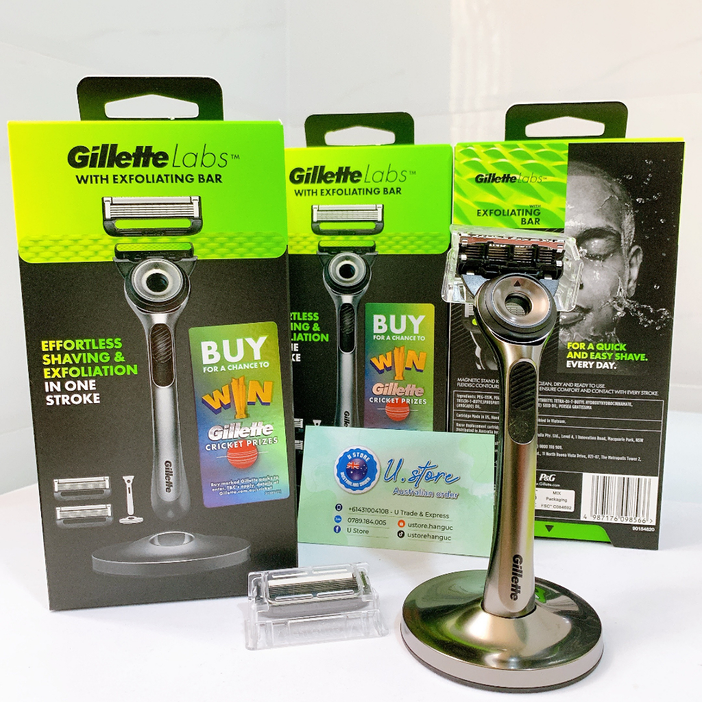 Dao Cạo Tẩy Tế Bào Chết Gillette Labs Có Đế Nam Châm