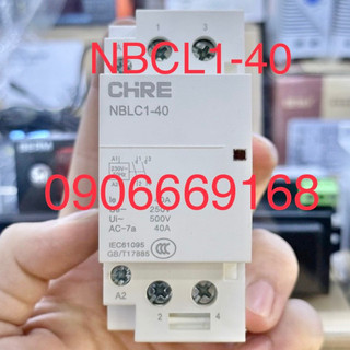 Contactor khởi động từ 1 pha 40a nblc1-40 hiệu chre cài din thanh ray nblc140