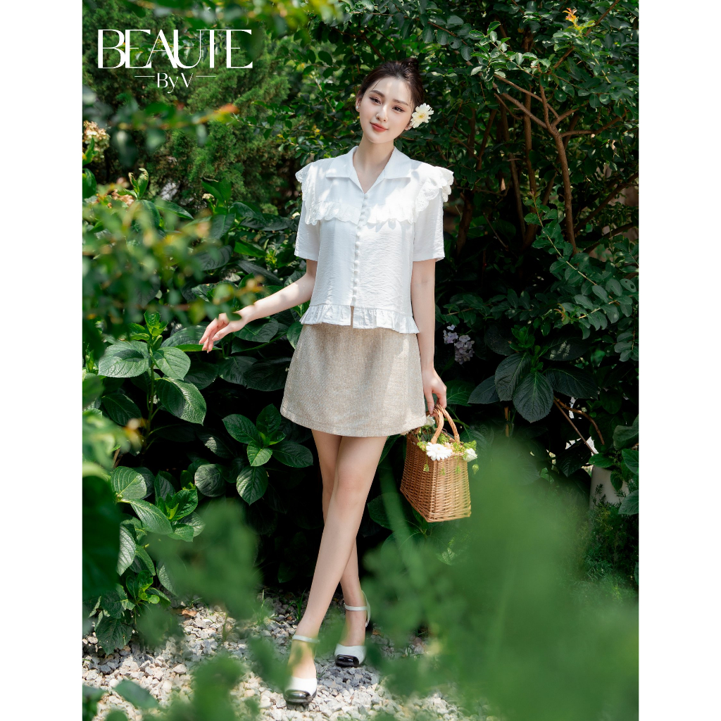 BEAUTEBYV - Chân váy dáng chữ A Milane (có lót quần bằng vải chính)