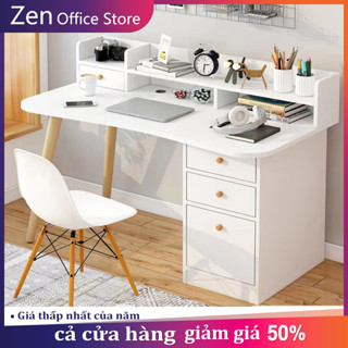 ZEN Bàn Máy Tính Bằng Gỗ Có Ngăn Kéo Để Bàn Phòng Ngủ