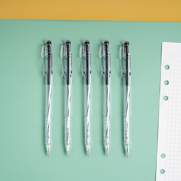 Bút Bi Thiên Long, Bút Thiết Kế Trang Nhã, Vỏ Bút Trong Suốt Nhìn Rõ Màu Mực Bên Trong TL-027