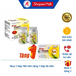Kim Thính cải thiện ù tai, nghe kém Combo 1 hộp 180 viên + 1 hộp 30 viên