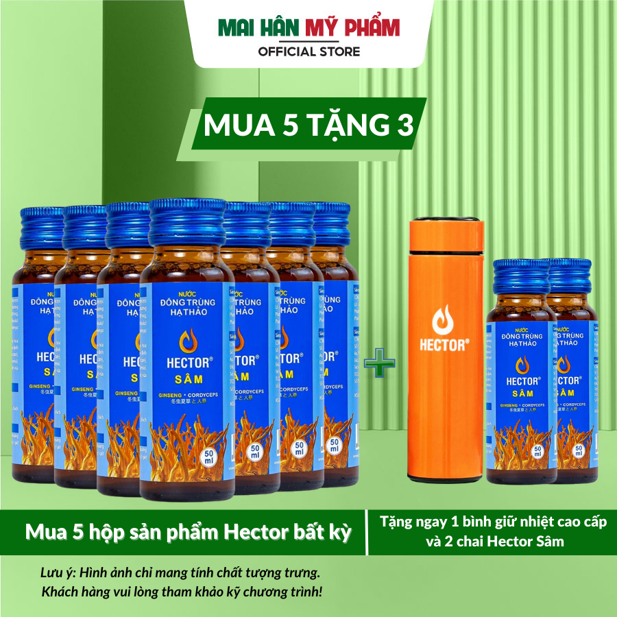 Nước Đông Trùng Hạ Thảo Kết Hợp Sâm Hector 10 Chai