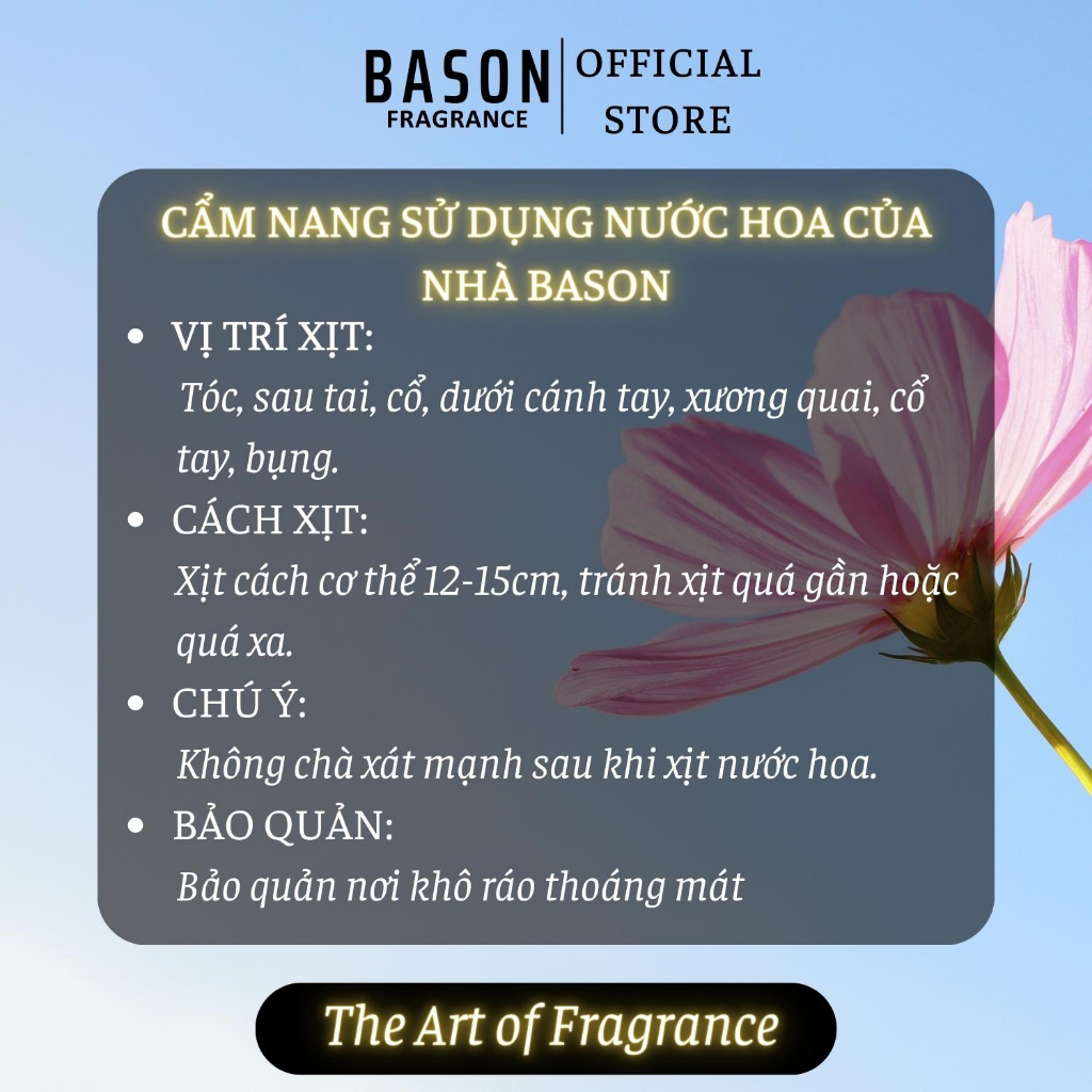 Nước Hoa Chính Hãng 10ML BASON - HA NOI 29 - ROYAL | Mùi hương Đẳng cấp, Thơm lâu 10H | Bảo hành đến giọt cuối cùng