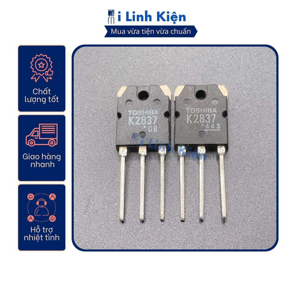 K2837 Mosfet 2SK2837 20A 500V tháo máy chất lượng tốt.