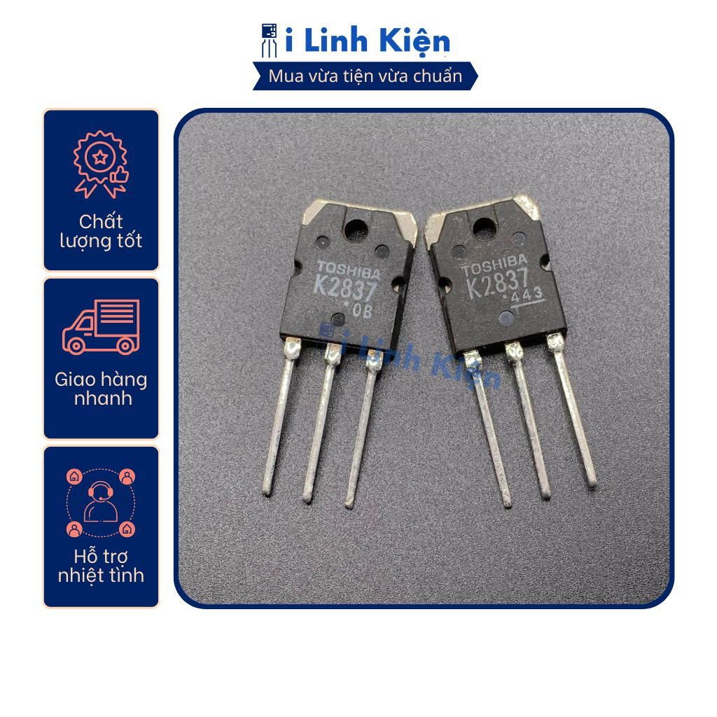K2837 Mosfet 2SK2837 20A 500V tháo máy chất lượng tốt.