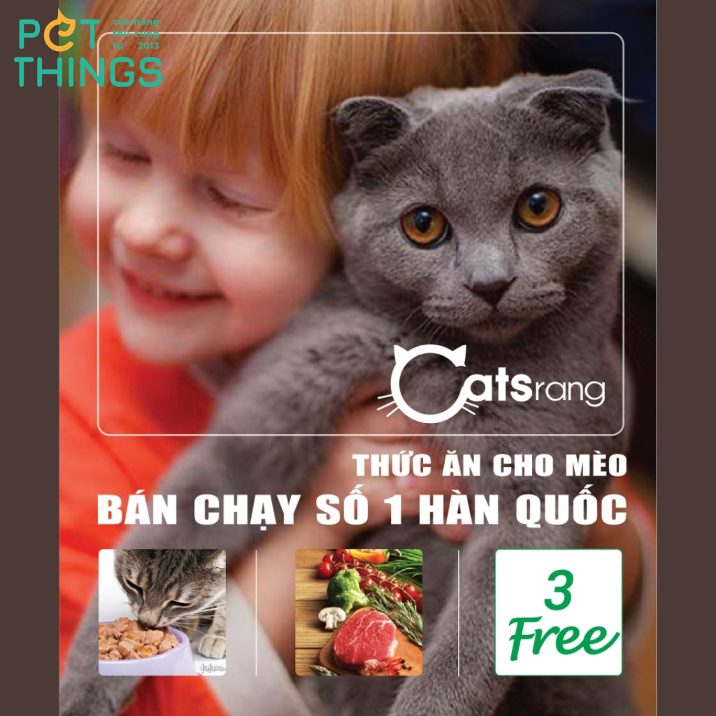 Thức Ăn Hạt Cho Mèo Catsrang Hàn Quốc Gói 1.5kg