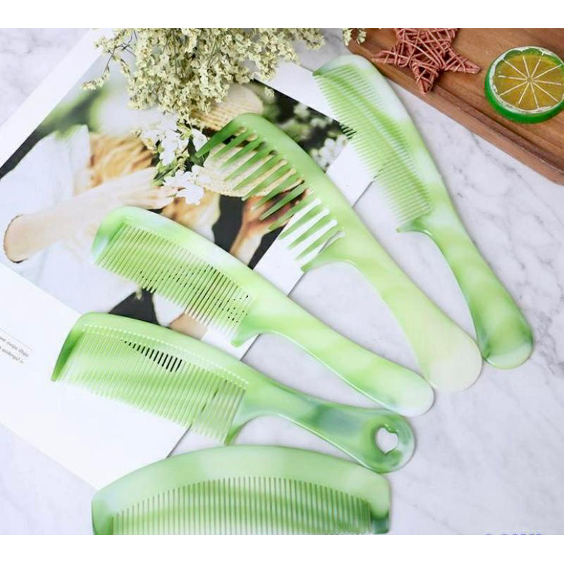 ( Túi 10 cây ) Lược chải đầu ngọc bích Hán Lợi - Đa dạng mẫu 25cm