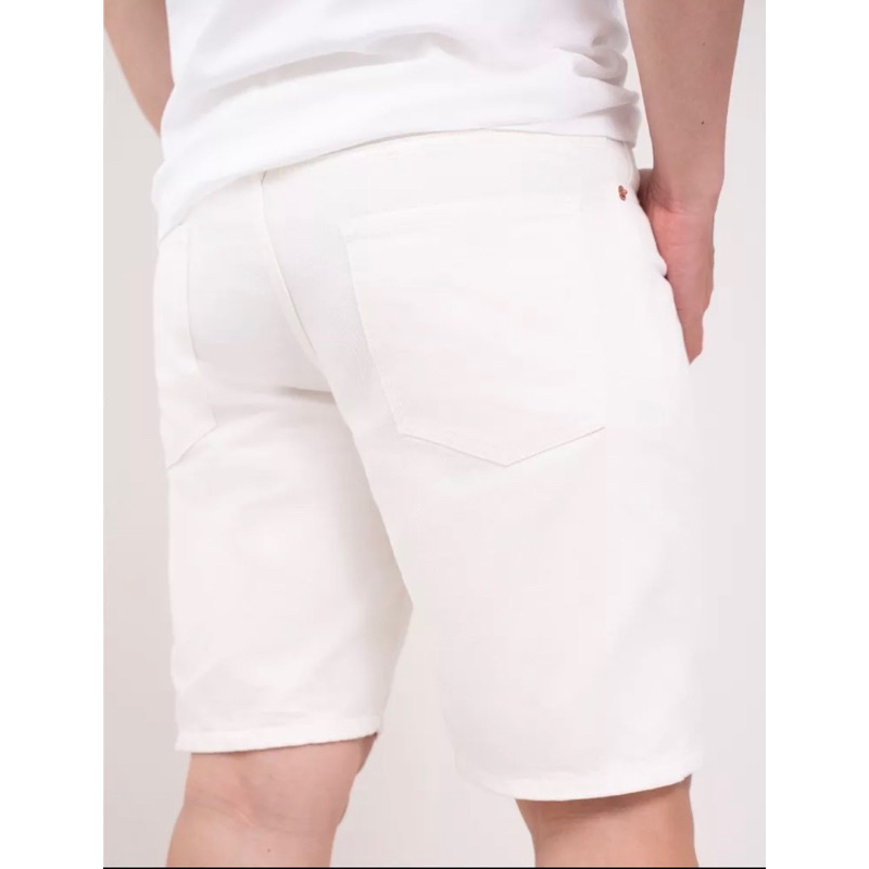 Quần đùi nam vải kaki jean trắng - Thanh lý vnxk