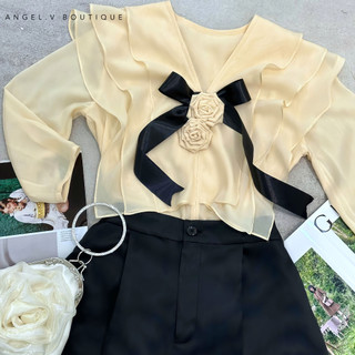 Set áo kiểu tiểu thư sang trọng