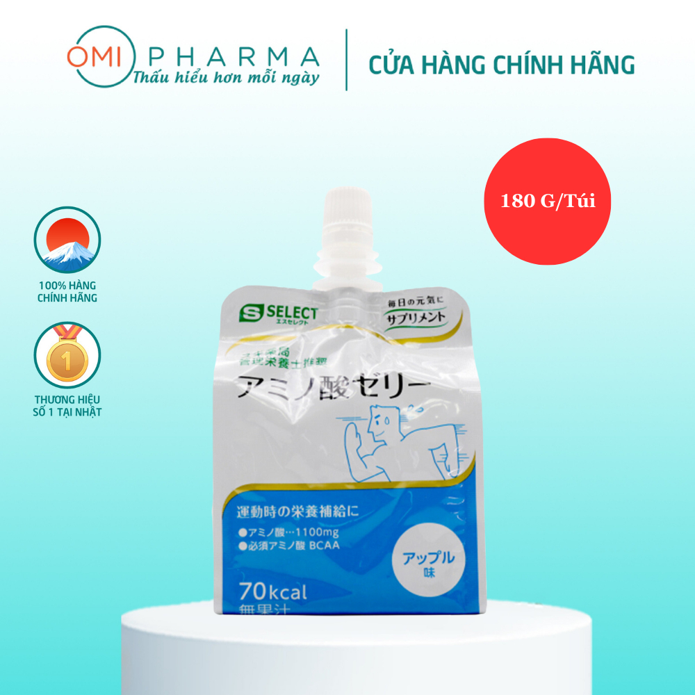 Thạch Uống Amino Acid Jelly Drink S Select Nhật Bản (180g/ Túi)