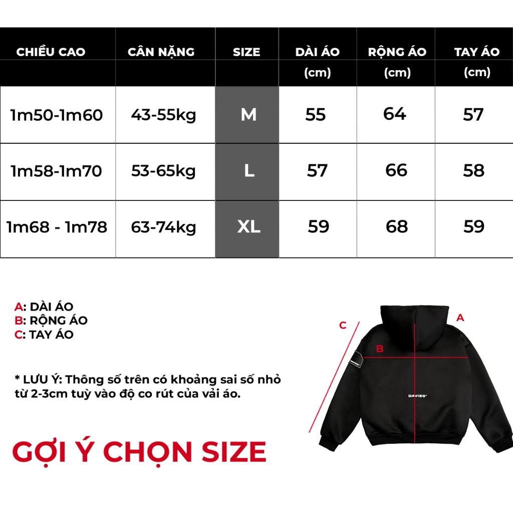 Áo khoác local brand nam nữ form rộng có nón màu đen Hooded Jacket POL Davies | D33-AK2