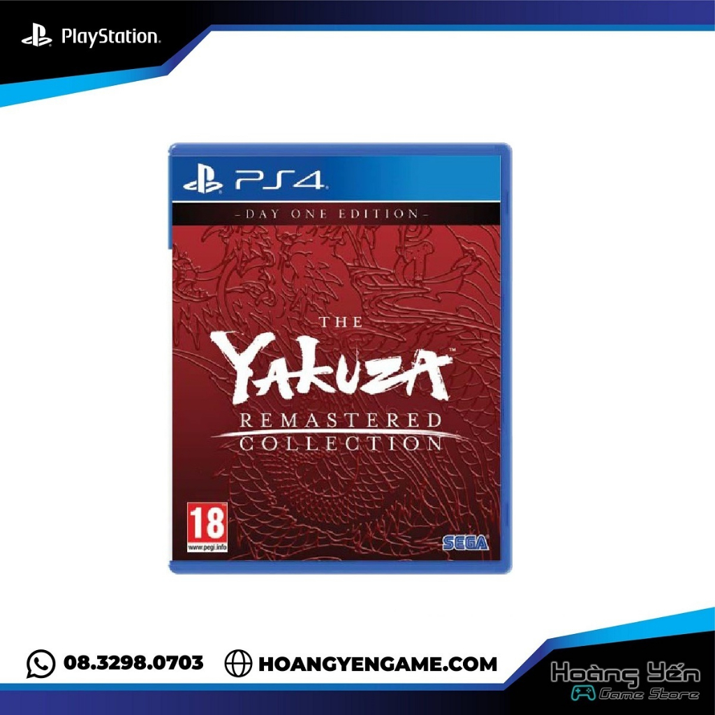 [Mã 99ELHA giảm 7% đơn 300K] Đĩa game ps4 Yakuza remastered collection