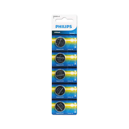 Dây 5 vỉ Pin minicells Lithium Philips CR2032
