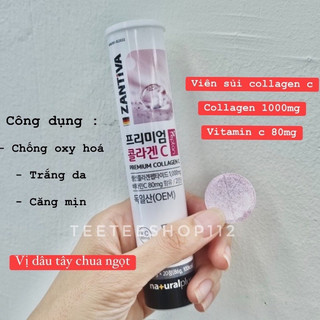 Viên sủi collagen c Zantiva hộp 20 viên