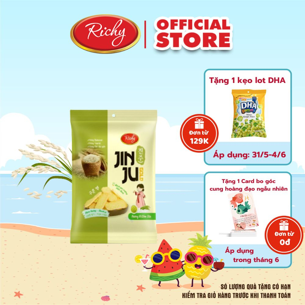 Bánh Gạo JINJU RICHY vị Cốm Sữa 145g