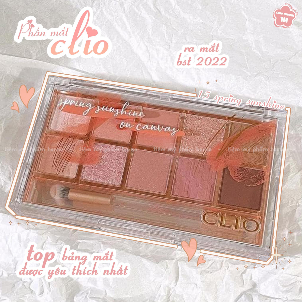 Phấn Mắt Clio Pro Eye Palette #15 Spring Sunshine On Canvas