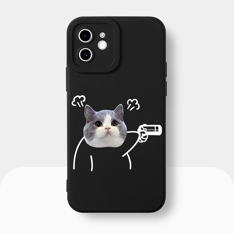 Ốp lưng Iphone 6 / 6+ / 7/8 / 7+/8+ / X/Xs / Xr / Xs max silicon dẻo cạnh vuông bảo vệ camera đôi mèo cún cute
