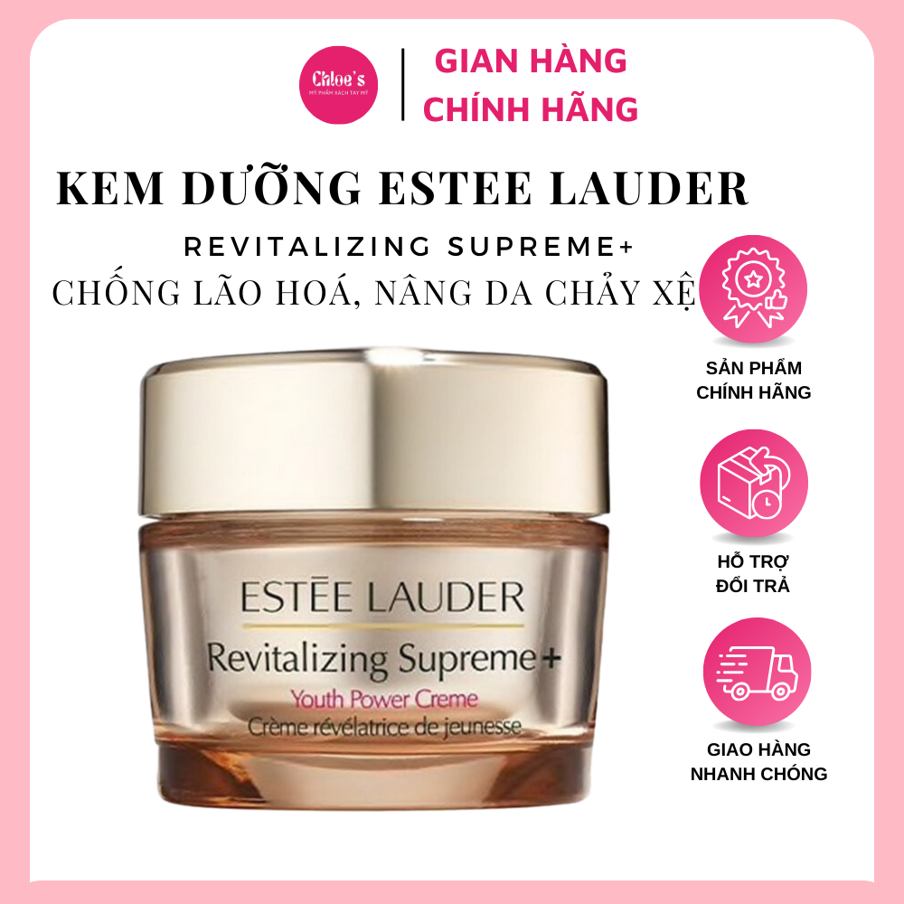 Kem dưỡng ẩm estee lauder BẢN MỚI revitalizing supreme + ngừa lão hoá phục hồi da mini 15ml TÁCH SET hàng mỹ chính hãng