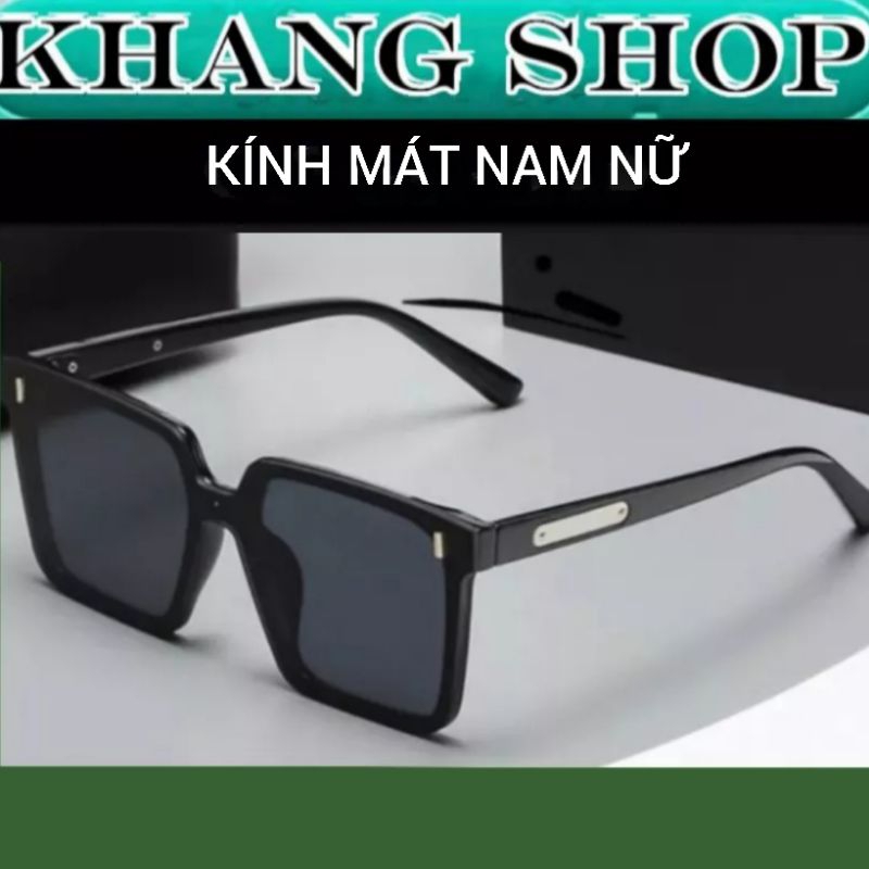 Kính mát nam nữ thời trang form vuông , tròng chống tia UV , kiểu dáng mang phong cách Hàn quốc , hợp với mọi khuôn mặt