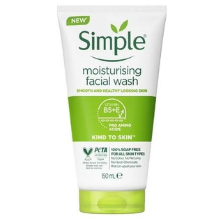 Sữa Rửa Mặt Simple Moisturising Facial Wash Dành Cho Da Khô và Da Nhạy Cảm 150ml