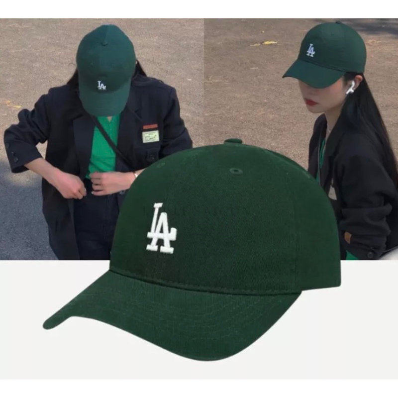 Mũ lưỡi trai MLB thêu chữ IA Unisex chất liệu vải Kaki,nón lưỡi trai Hàn Quốc