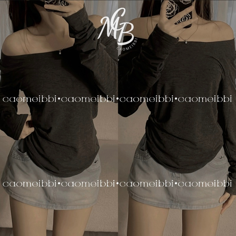 Áo Tay Dài Mỏng Xám Đậm