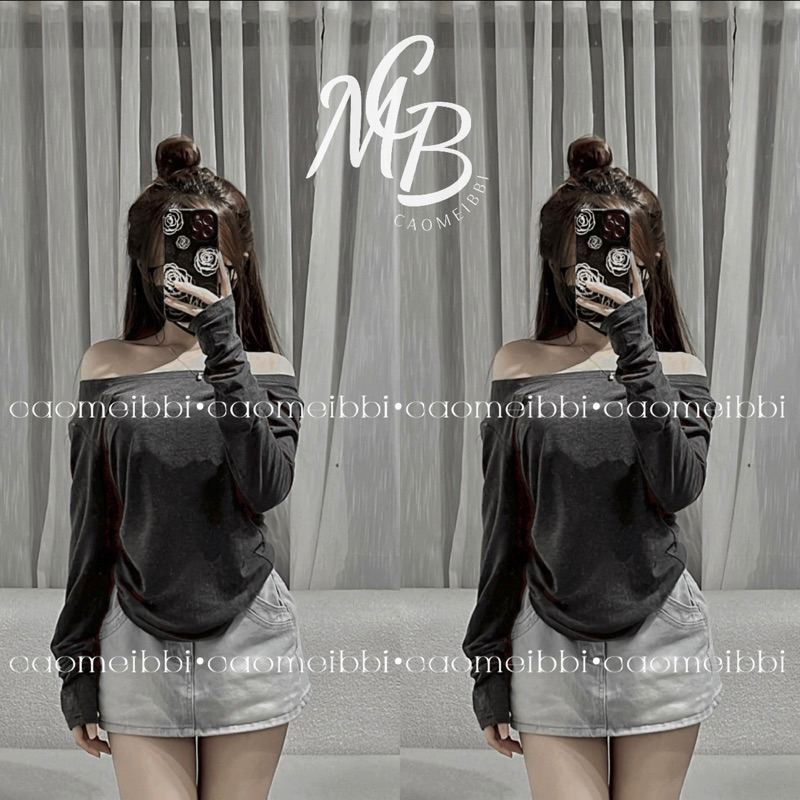 Áo Tay Dài Mỏng Xám Đậm