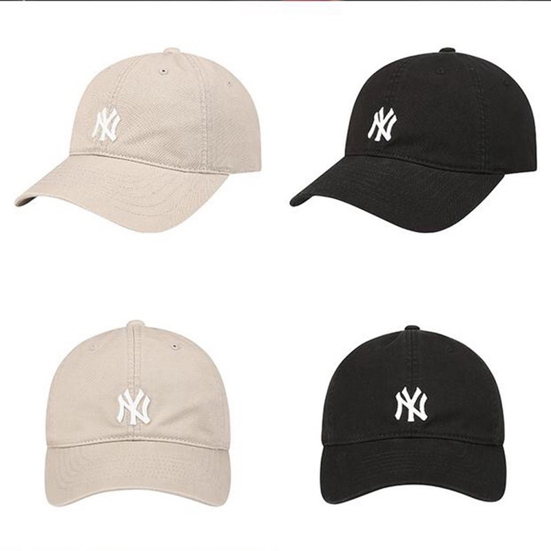 Mũ lưỡi trai MLB thêu chữ IA Unisex chất liệu vải Kaki,nón lưỡi trai Hàn Quốc