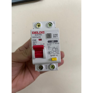 Át chống giật, chống chập, chống dò điện, chống quá tải Delixi 1pha 220V  32A 40A