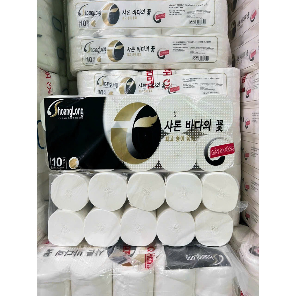 Giấy vệ sinh Hàn Quốc ( 10 cuộn/ Lốc )