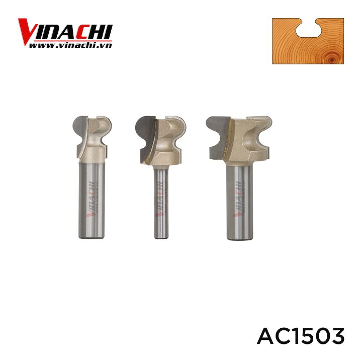 Mũi Soi Tay Nắm Âm Tideway AC1503 - Mũi phay gỗ làm tay nắm cửa tủ | Mũi soi rãnh tay nắm móc âm