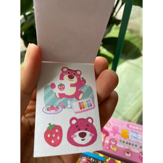 Sổ hình dán sticker Gấu dâu siêu cute
