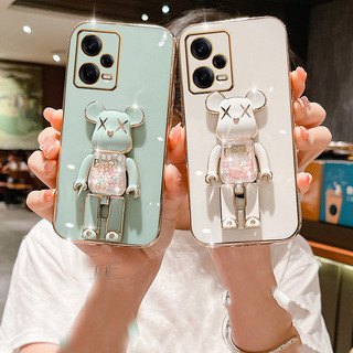 Ốp lưng Xiaomi Redmi Note 12 12Pro Note 12S Redmi Note 12 Pro 5g ốp điện thoại chống bẩn giá đỡ Bear brick