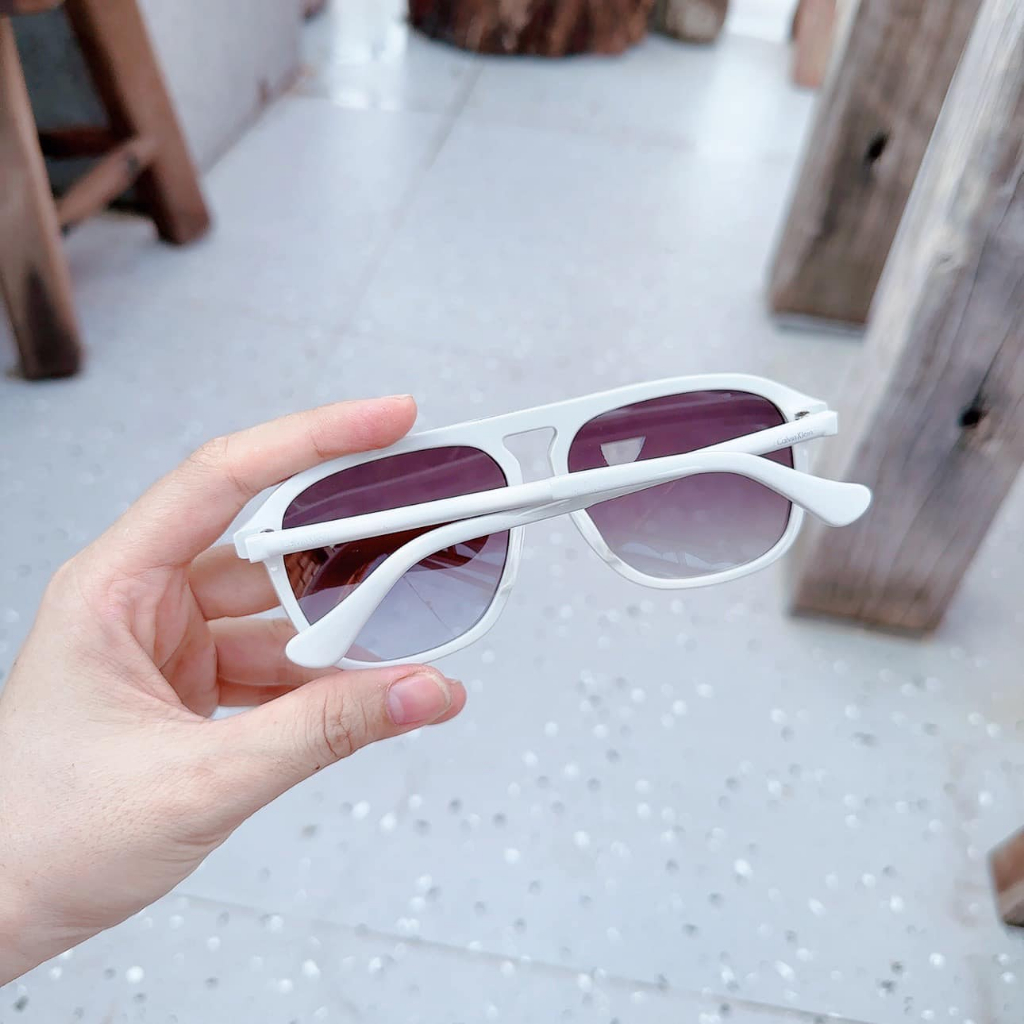 Kính Mát Calvin Klein CK4317S  gọng trắng, tròng xám