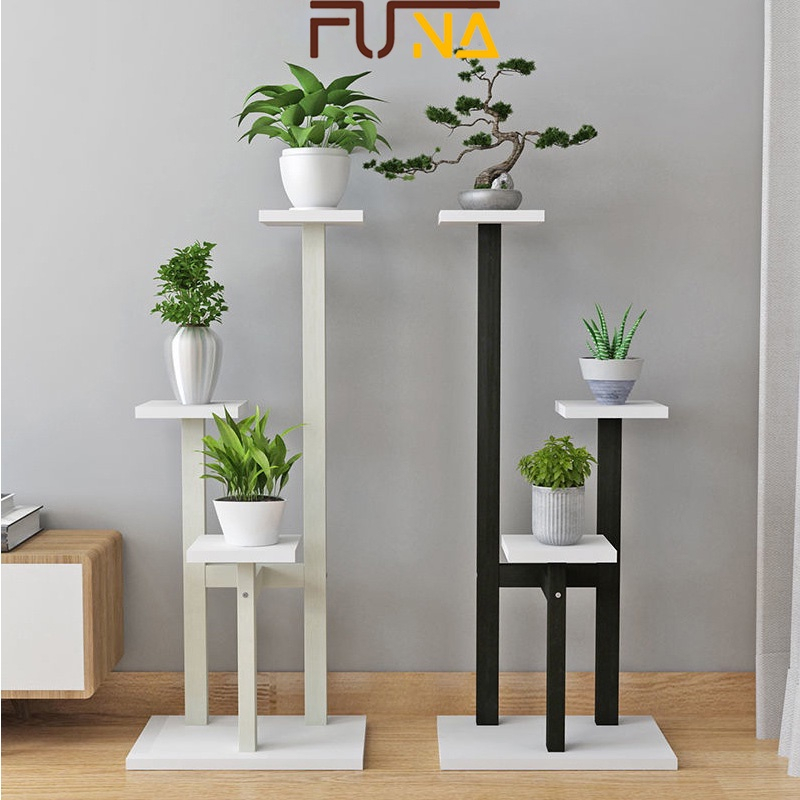 Giá để cây cảnh FUNA CH02 khung sắt kim loại chắc chắn khả năng chịu lực tốt không tróc sơn