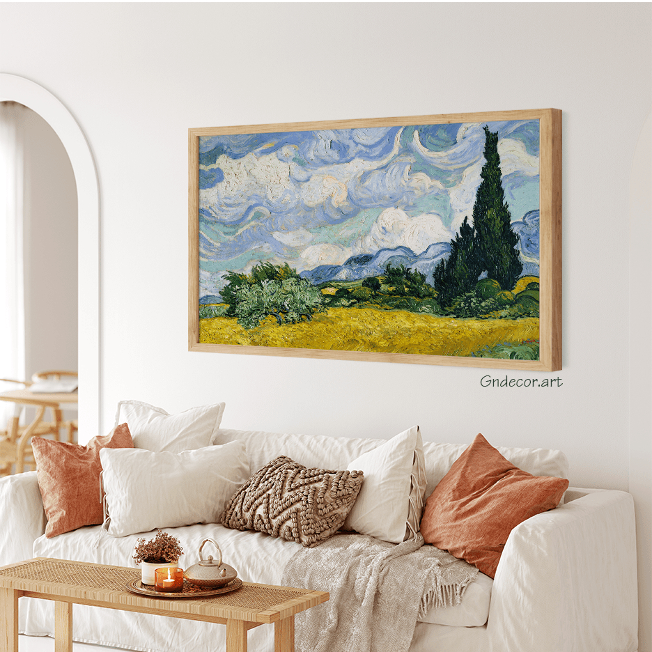 Tranh Treo Tường Canvas Van Gogh, Các Tác Phẩm Nghệ Thuật Nổi Tiếng Trang Trí, Decor Phòng Khách, Quà Tặng Tân Gia