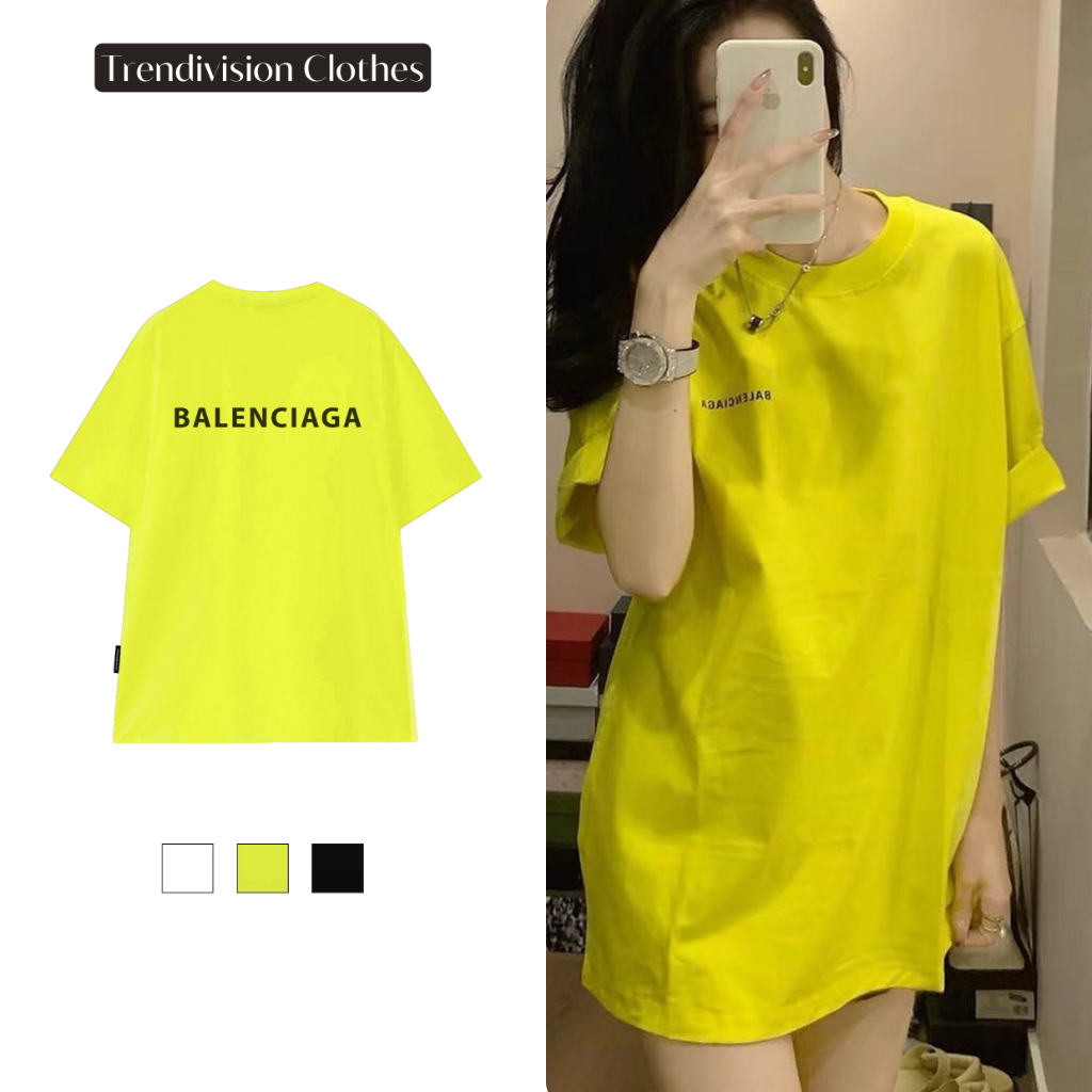 Áo thun tay lỡ BA.LENCIAGA Premium, Áo phông Unisex nam nữ Cotton 2 chiều oversize form rộng THE LOCAL BRAND