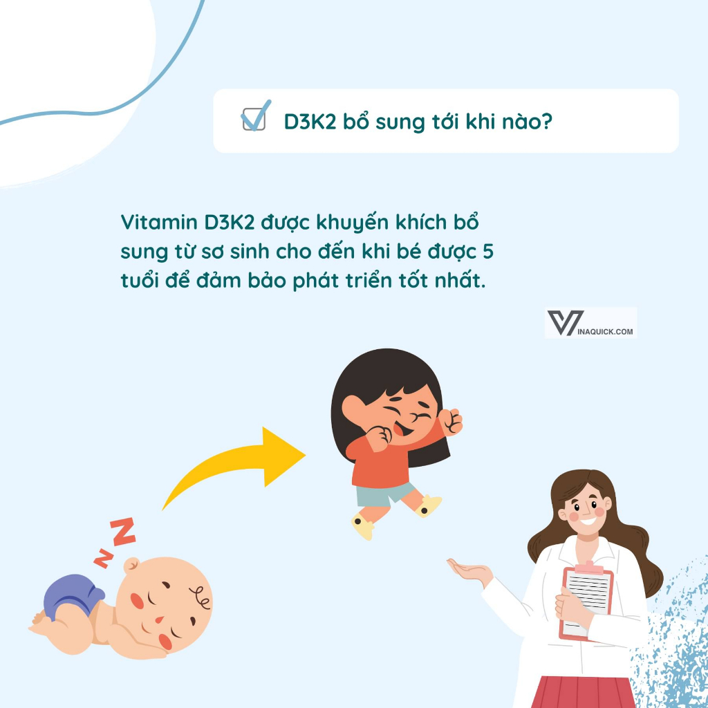 Vitamin D3 K2 MK7 Lineabon Cho Trẻ Sơ Sinh 10ml - VINAQUICK