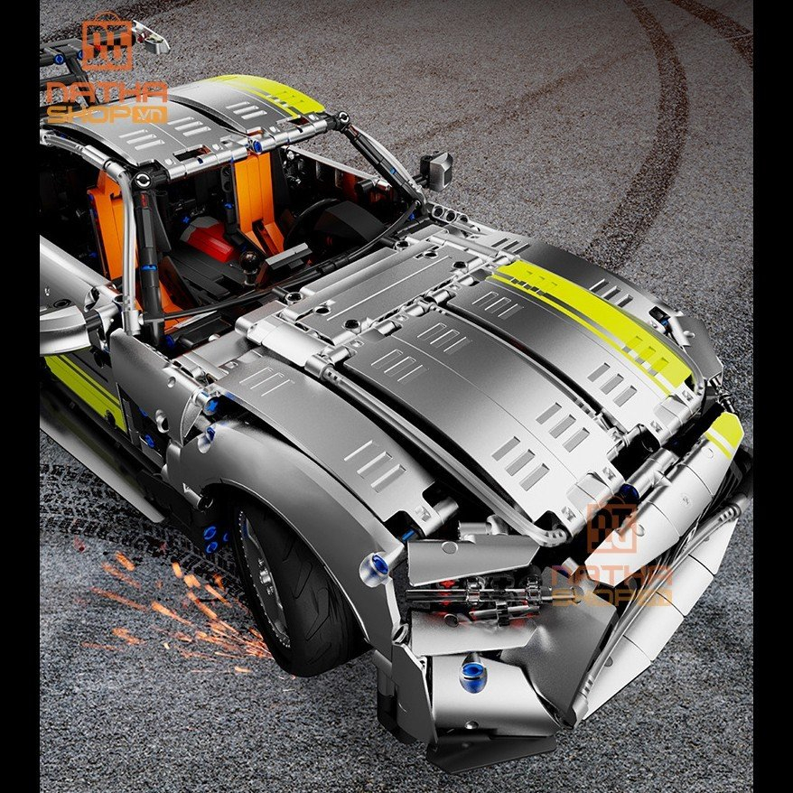 Mô hình lắp ráp LEGO siêu xe Mercedes AMG GT tỉ lệ 1:8 2316 PCS màu xám bạc