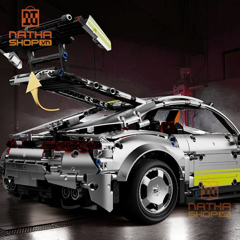Mô hình lắp ráp LEGO siêu xe Mercedes AMG GT tỉ lệ 1:8 2316 PCS màu xám bạc