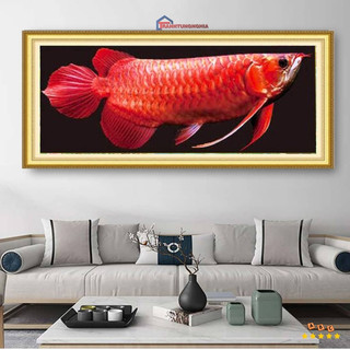 Tranh đính đá cá rồng đại cát DF2397 (1m06 x 45cm)