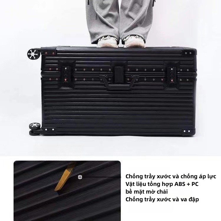 Vali cao cấp Retro classic, tùy chọn 32 inch và 36 inch, bảo hành 5 năm, đổi trả nếu hư hỏng
